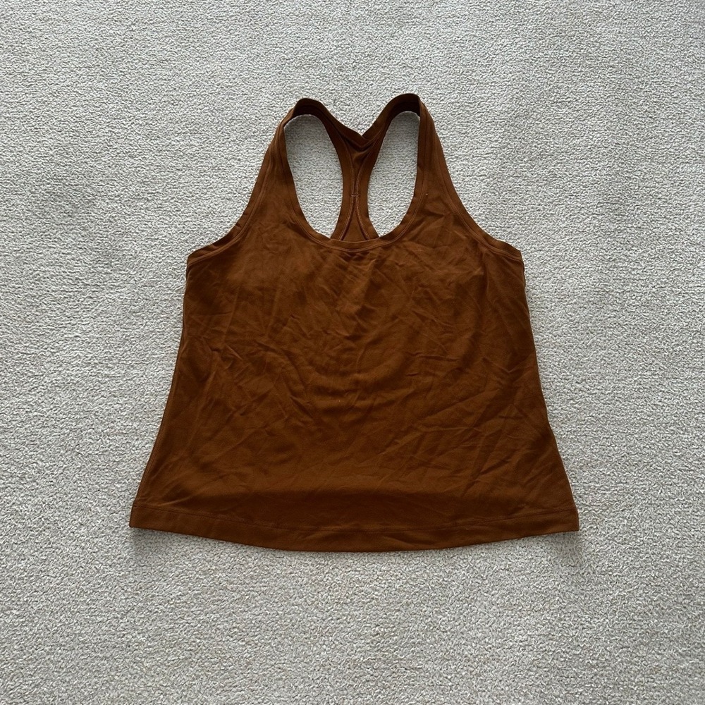 lululemon Cool Racerback Short Tank size 8 in Dark Terracotta